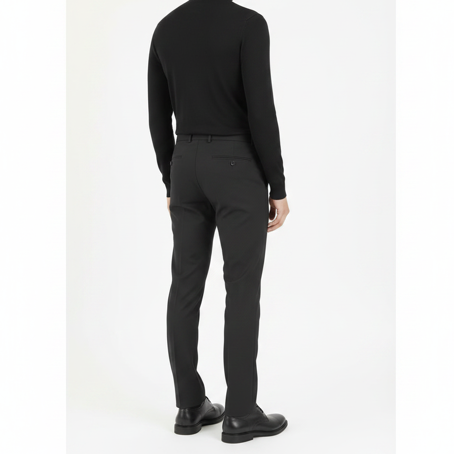 Grand Black Wool Pant