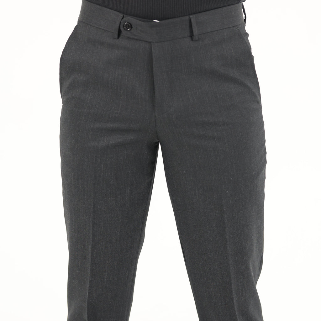 Grand Charcoal Wool Pant