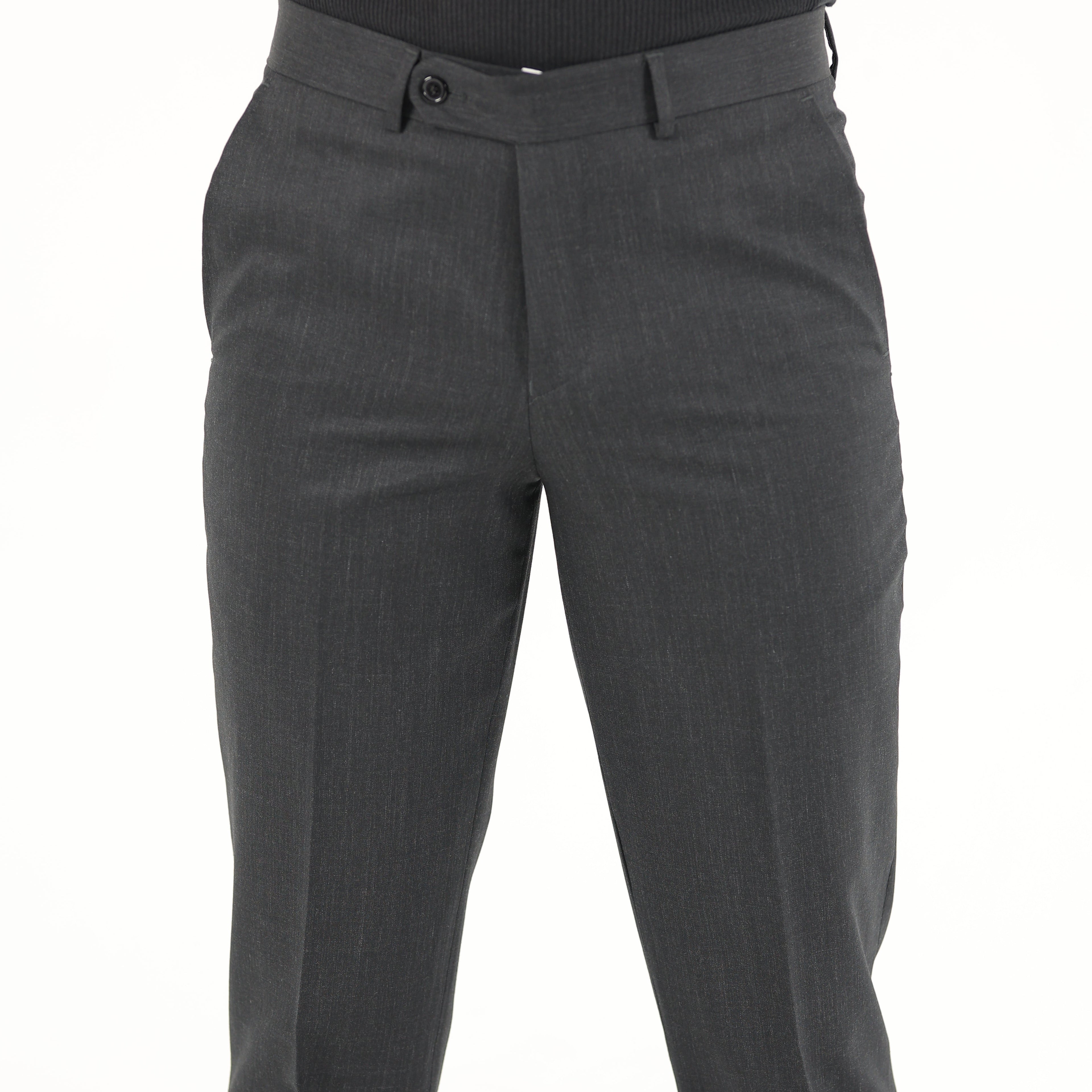Grand Charcoal Wool Pant