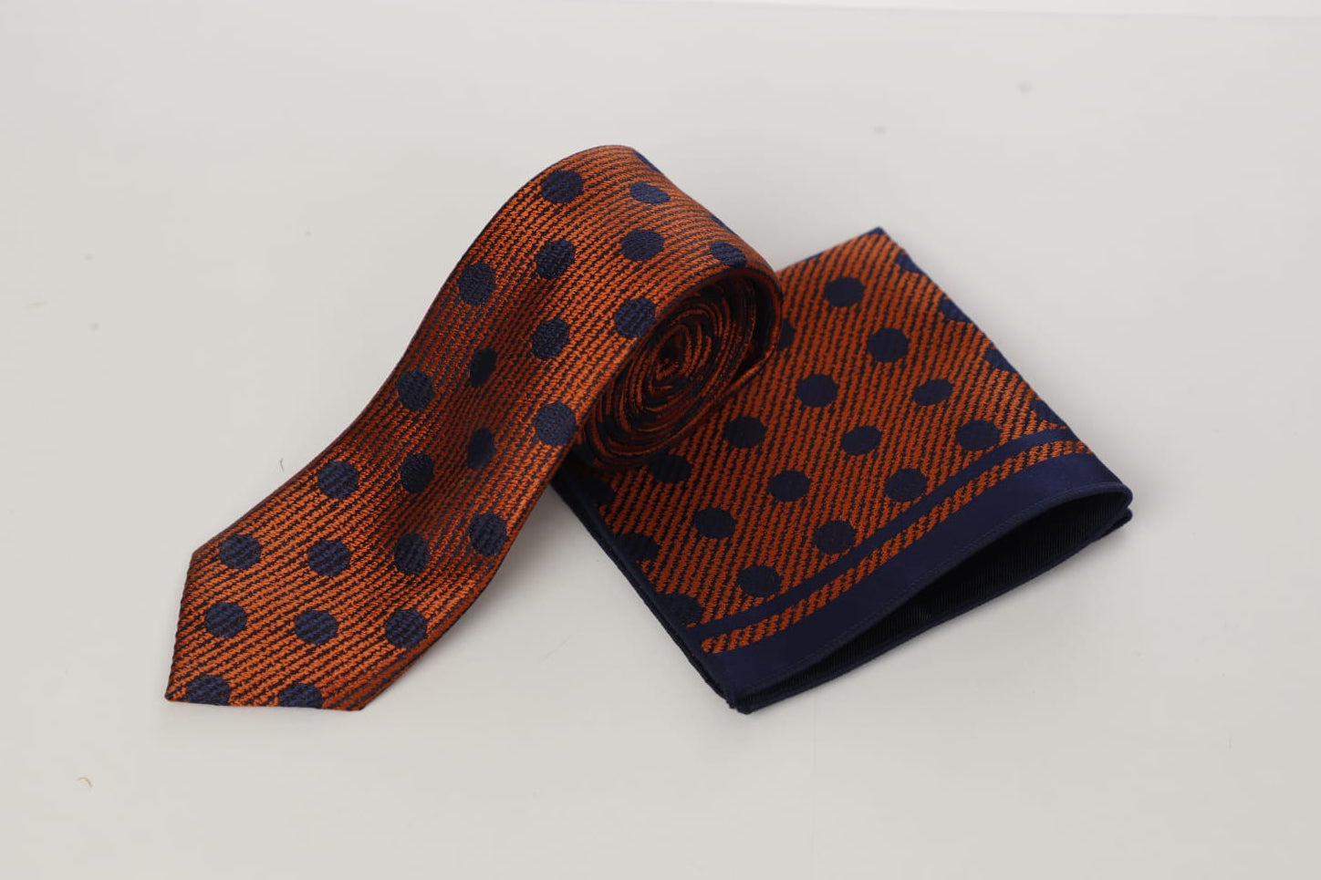 Orange &Navy Tie