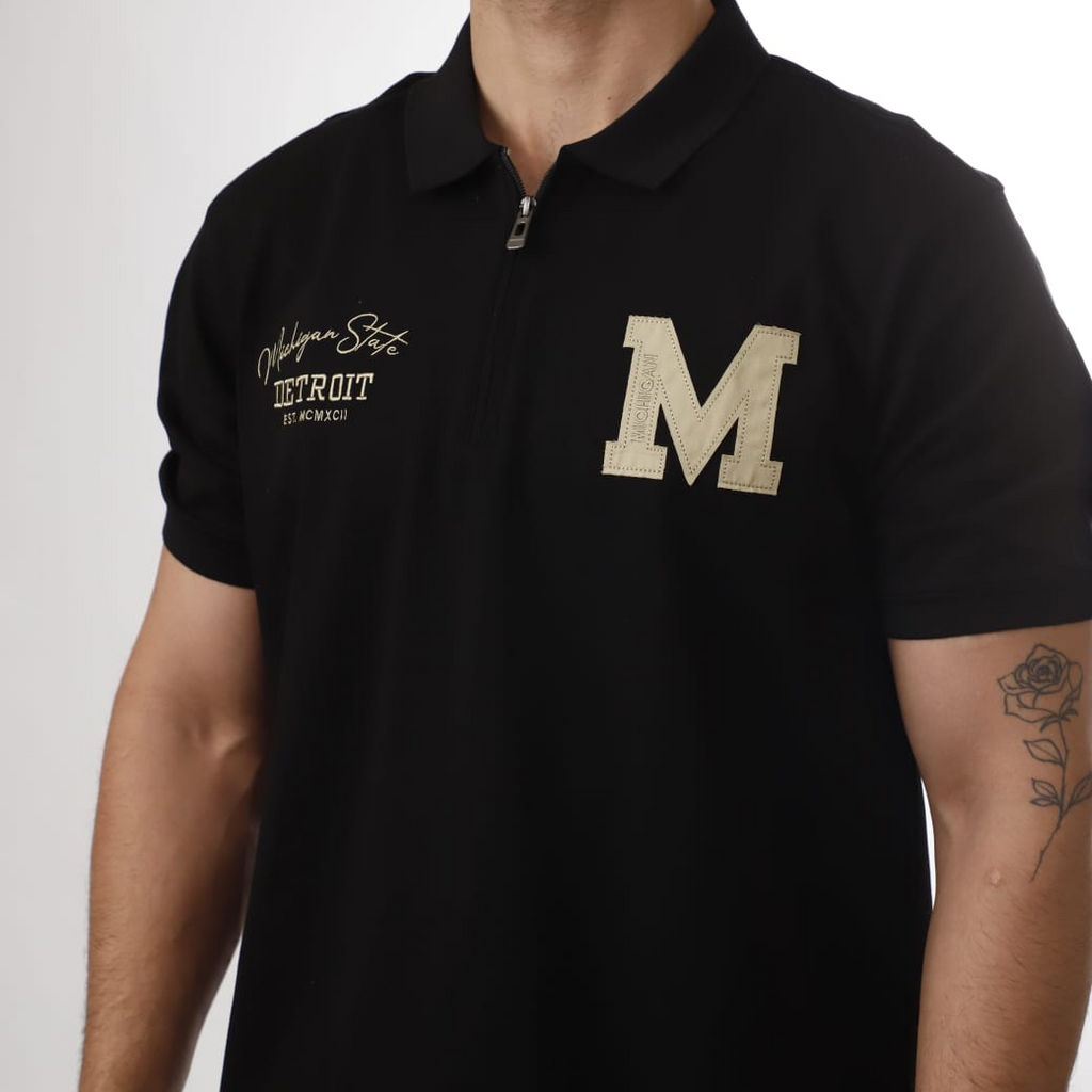 Half-Zip Polo T-Shirt