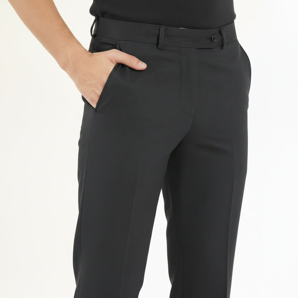 Grand Black Wool Pant