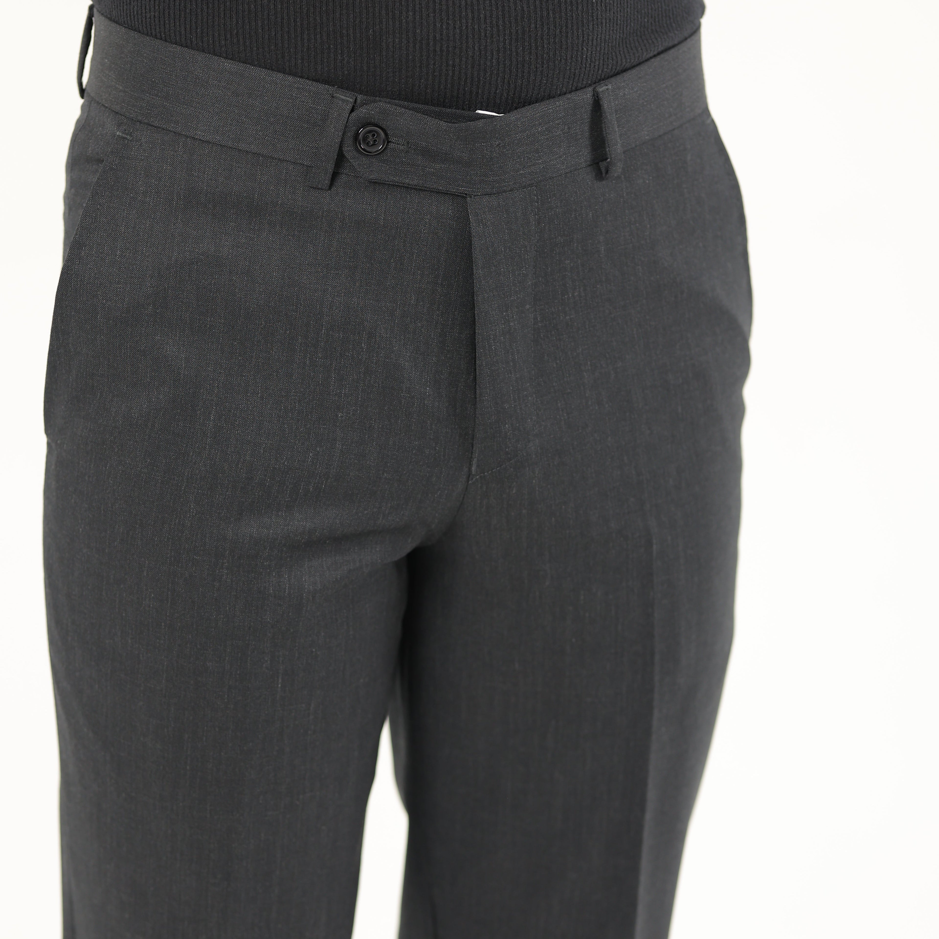 Grand Charcoal Wool Pant