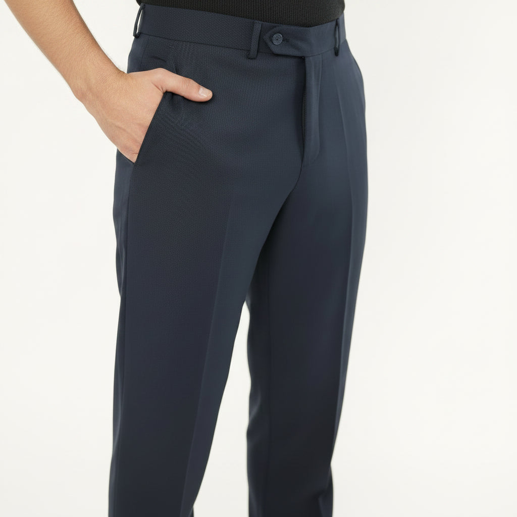 Grand Navy Wool Pant