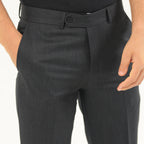 Grand Charcoal Wool Pant