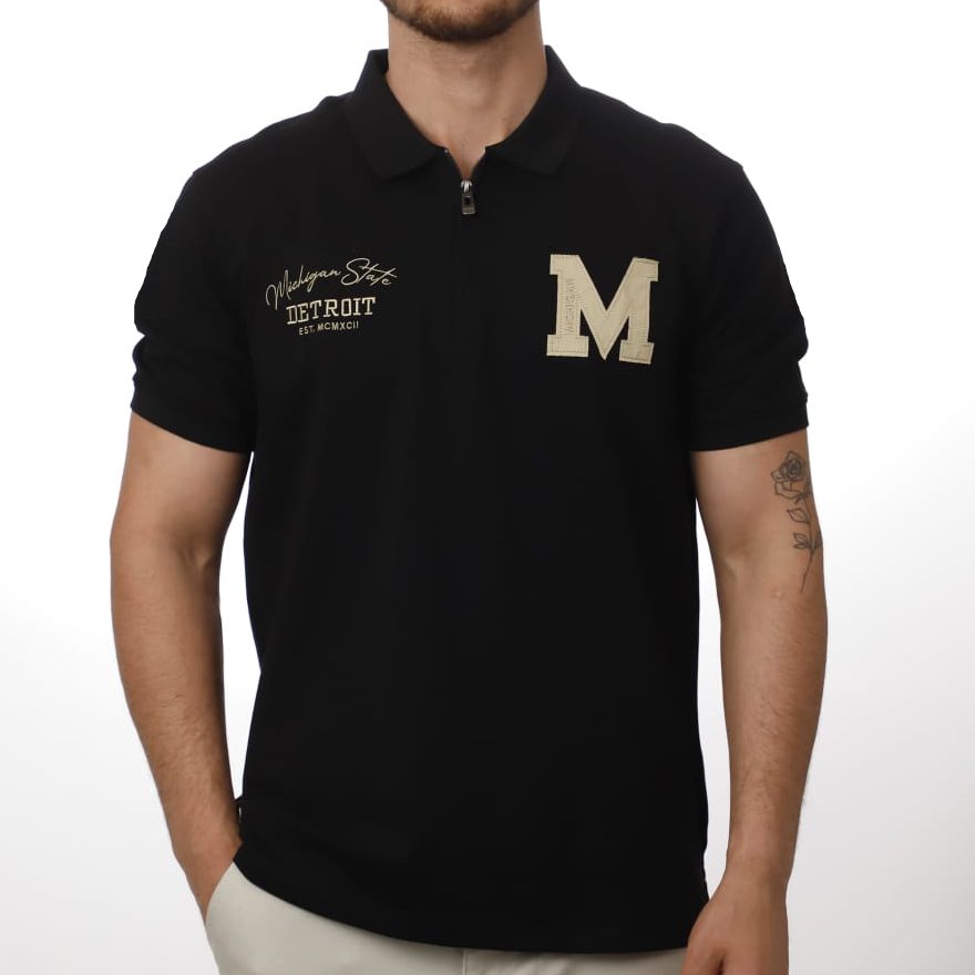Half-Zip Polo T-Shirt