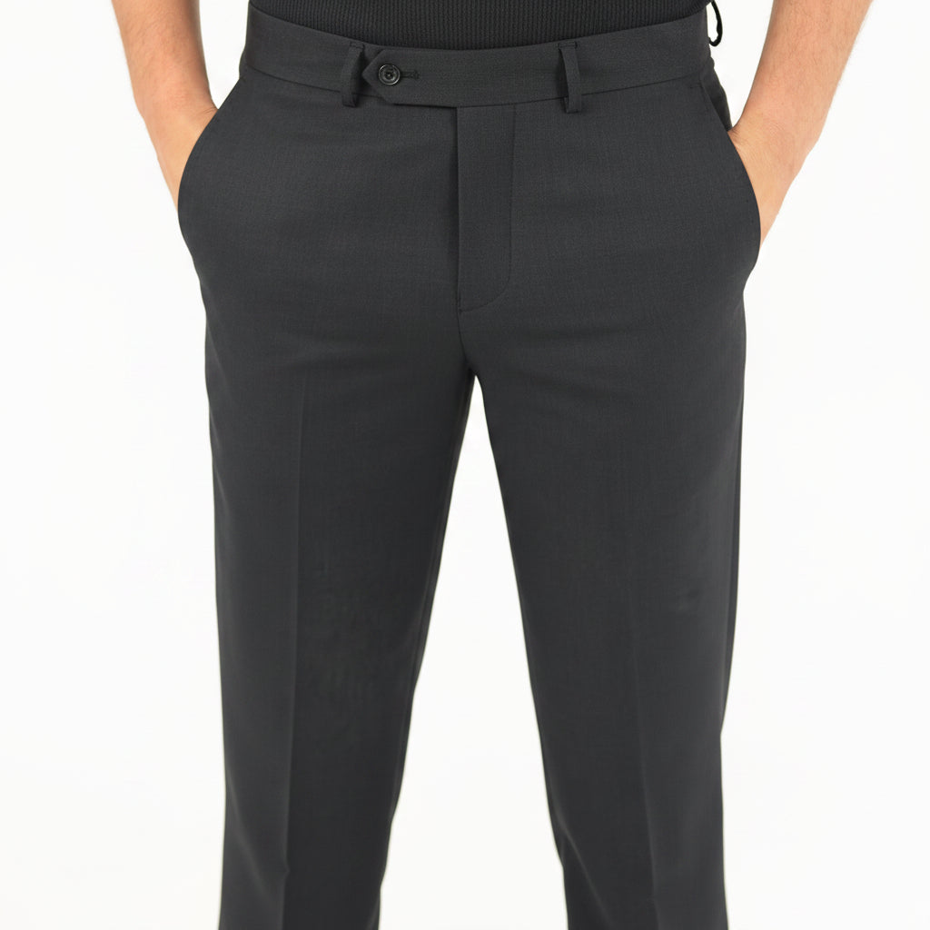 Grand Black Wool Pant