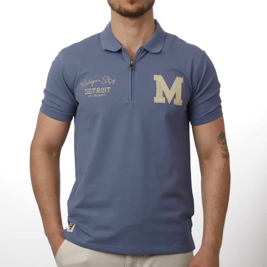 Half-Zip Polo T-Shirt