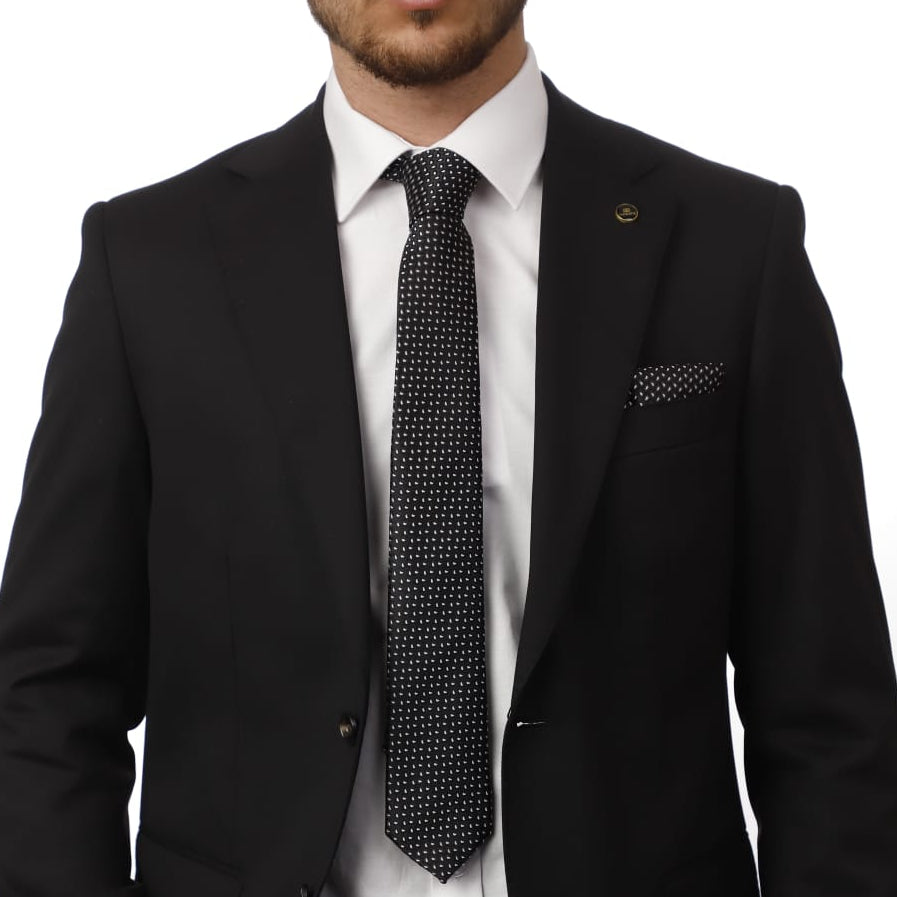 Black &white tie