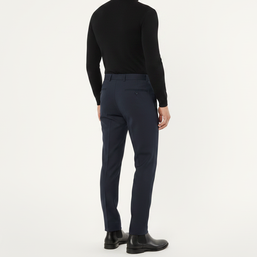 Grand Navy Wool Pant