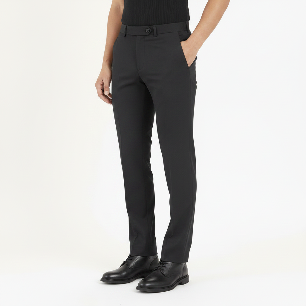 Grand Black Wool Pant